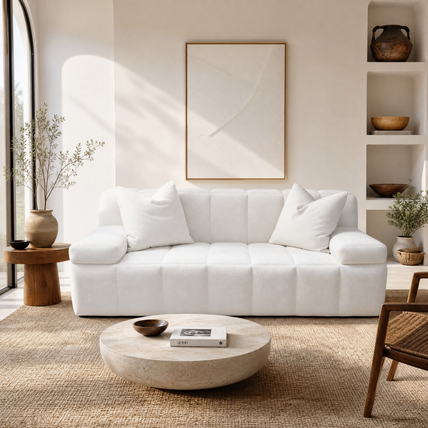 Hass Sofa White 2 Seater