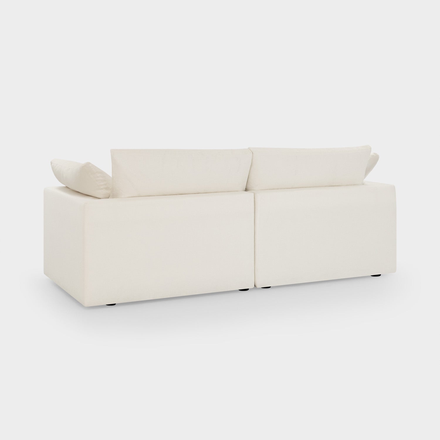 Dubai Feather Cloud Sofa Off White Linen 2 Seater