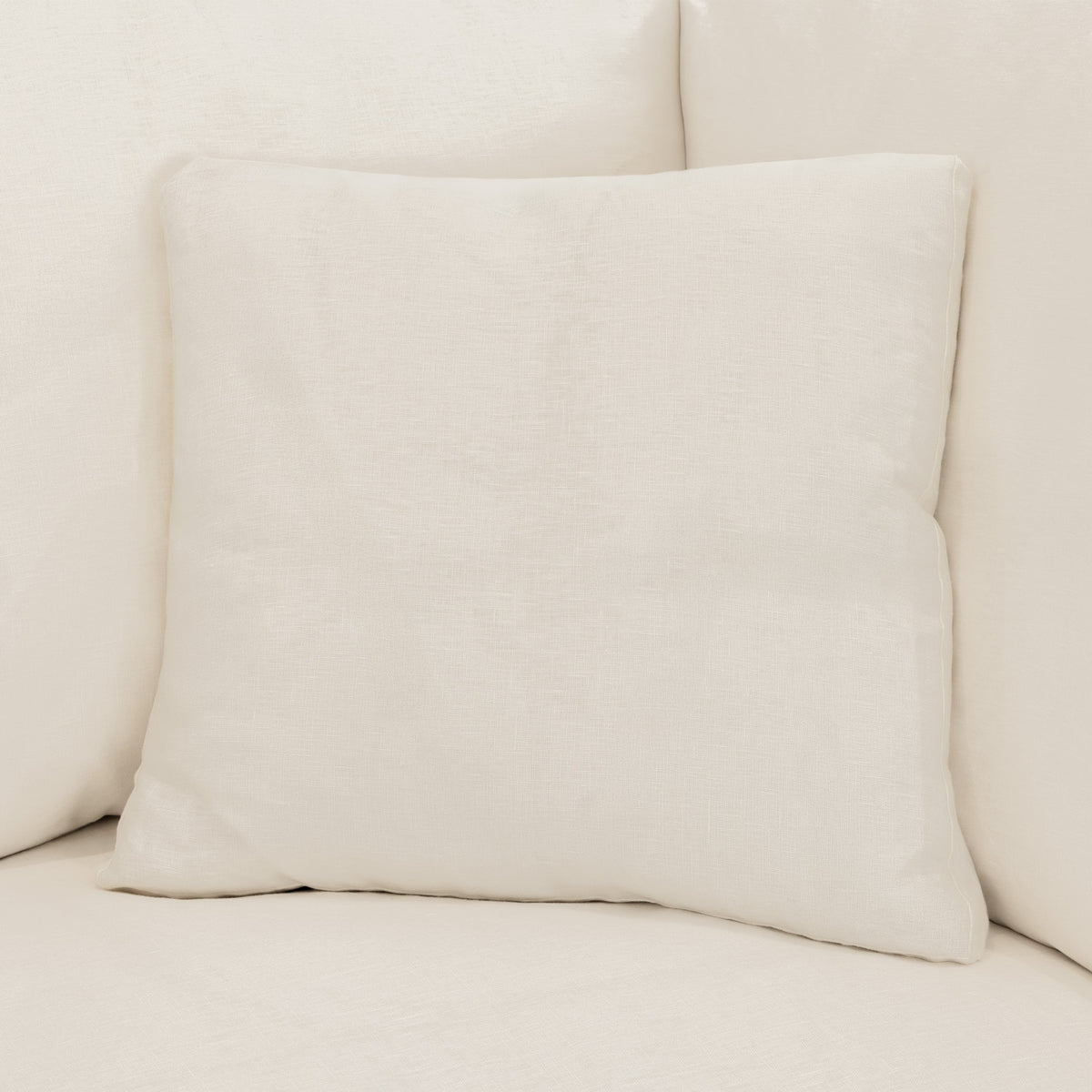 Dubai Feather Cloud Sofa Off White Linen 3 Seater