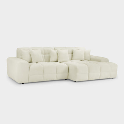 Jacob Sofa Ivory Right Hand Facing Corner