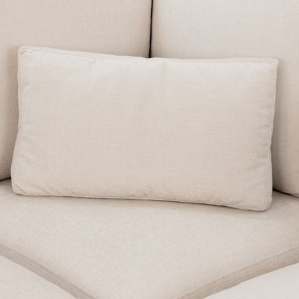Jasmin Feather Cloud Sofa Beige Modular Corner + Ottoman