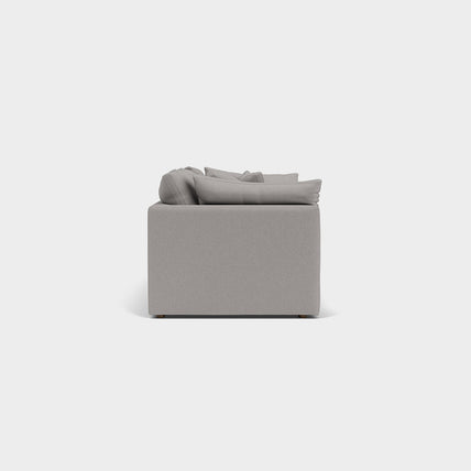 Lavender Sofa Light Grey 3 Seater