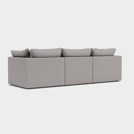 Lavender Sofa Light Grey 3 Seater