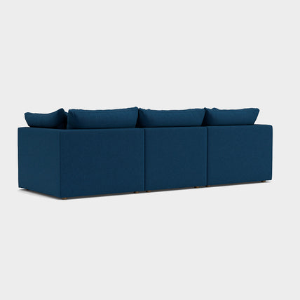 Lavender Sofa Blue 3 Seater