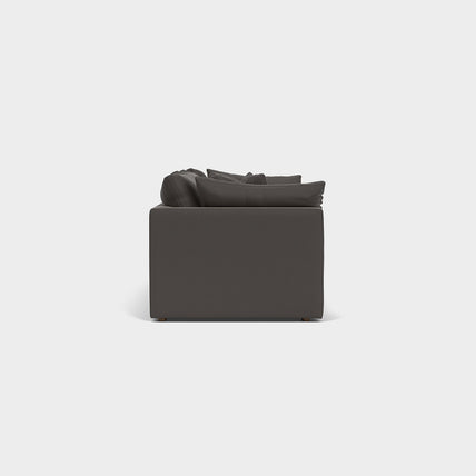 Lavender Sofa Dark Grey 3 Seater