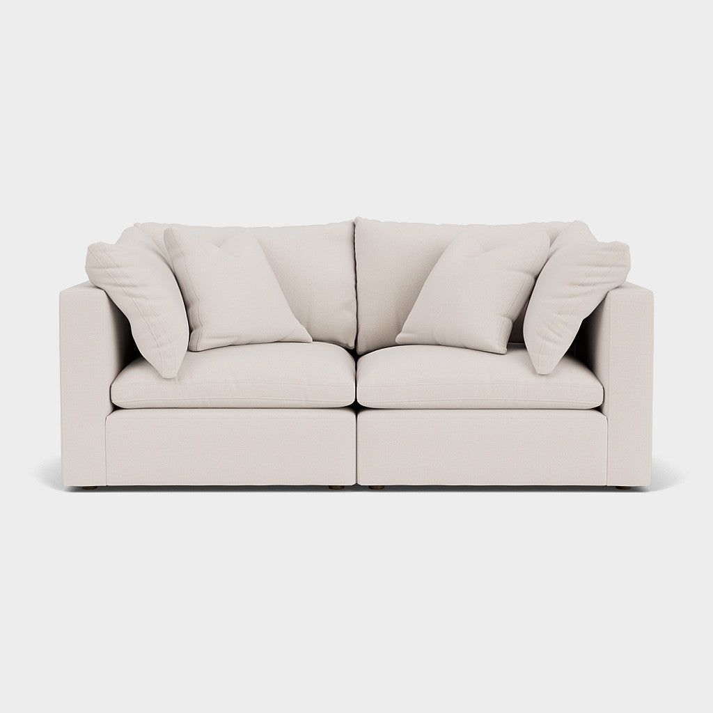 Mira Feather Cloud Sofa Beige 2 Seater