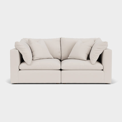 Mira Feather Cloud Sofa Beige 2 Seater