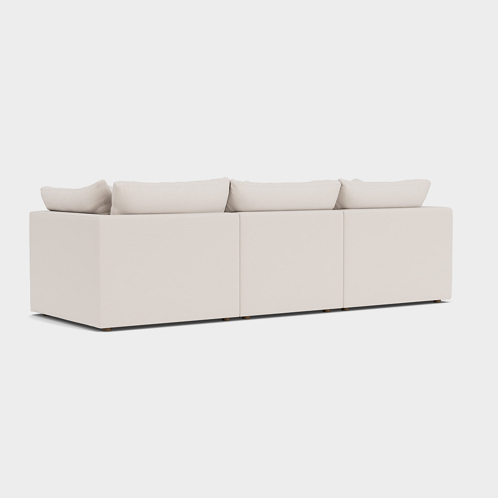 Mira Feather Cloud Sofa Beige 3 Seater