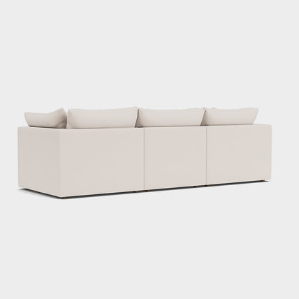 Mira Feather Cloud Sofa Beige 3 Seater