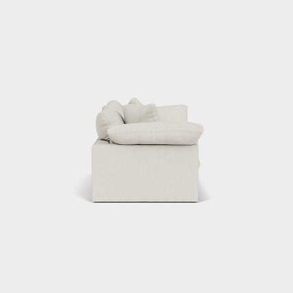 Lotus Feather Cloud Sofa Linen Off White 2 Seater