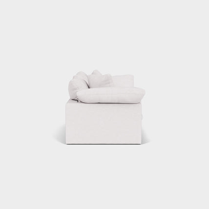 Lotus Feather Cloud Sofa Linen White 2 Seater