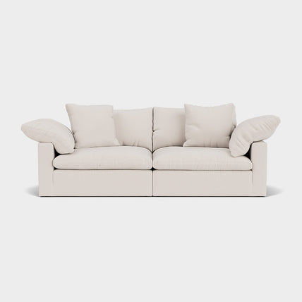 Lotus Feather Cloud Sofa Beige 2 Seater