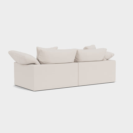 Lotus Feather Cloud Sofa Beige 2 Seater