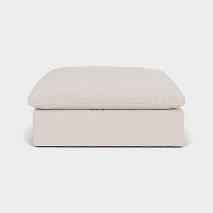 Lotus Feather Cloud Sofa Beige Footstool