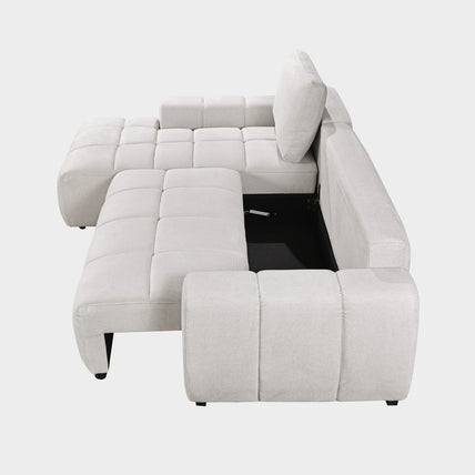 Lora Sofa Bed Beige Left Hand Facing Corner