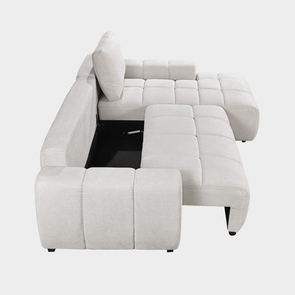 Lora Sofa Bed Beige Right Hand Facing Corner