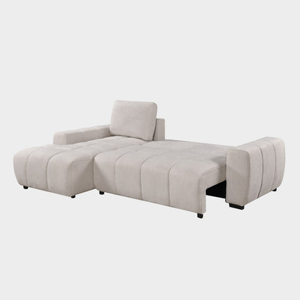 Lora Sofa Bed Beige Left Hand Facing Corner