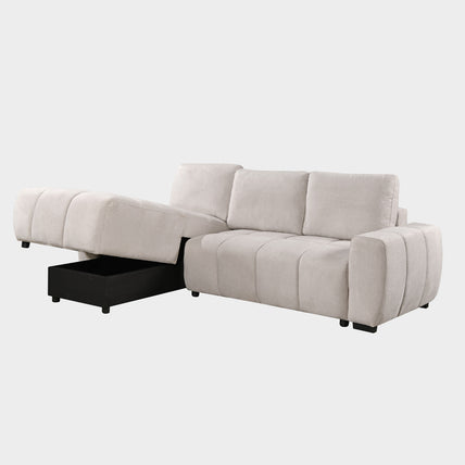 Lora Sofa Bed Beige Left Hand Facing Corner
