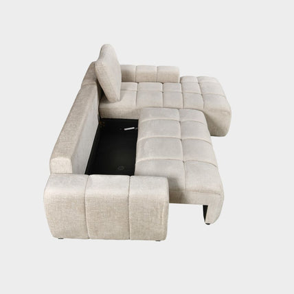 Lora Sofa Bed Champagne Right Hand Facing Corner