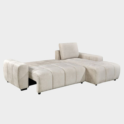 Lora Sofa Bed Champagne Right Hand Facing Corner