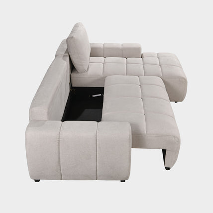 Lora Sofa Bed Beige Right Hand Facing Corner