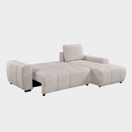 Lora Sofa Bed Beige Right Hand Facing Corner