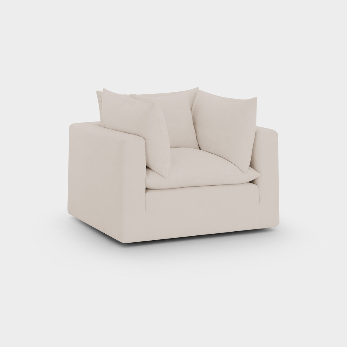 Mira Feather Cloud Sofa Beige Armchair