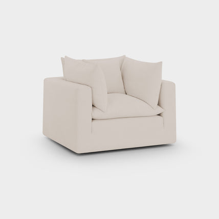 Mira Feather Cloud Sofa Beige Armchair