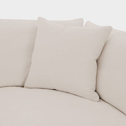 Mira Feather Cloud Sofa Beige 4 Seater
