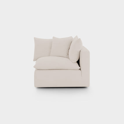 Mira Feather Cloud Sofa Beige Arm Piece