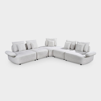 Serra Modular Sofa Light Grey Large Corner