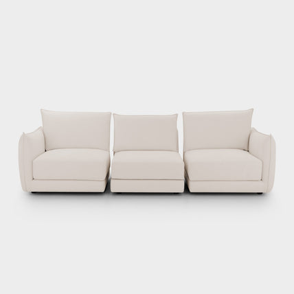 Luna Sofa Beige 3 Seater