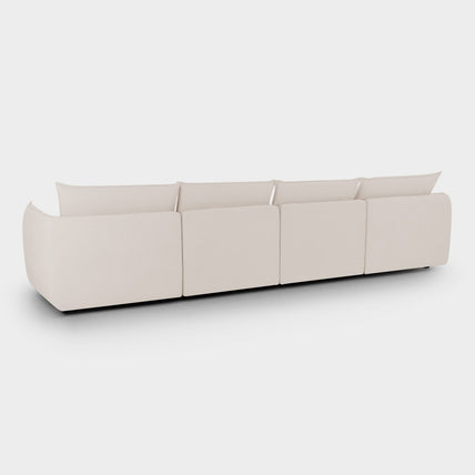 Luna Sofa Beige 4 Seater