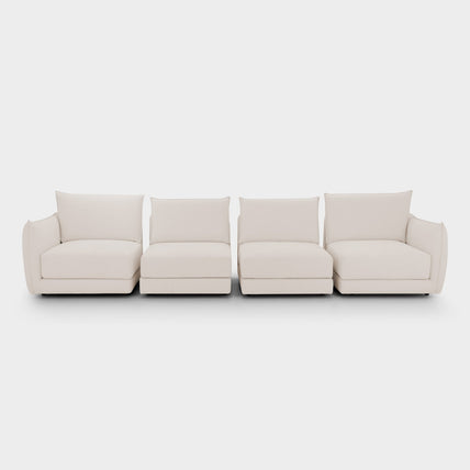 Luna Sofa Beige 4 Seater