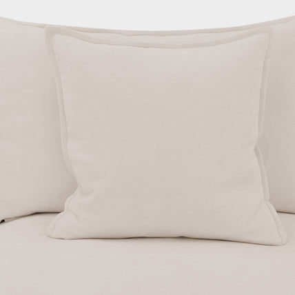 Mira Piped Sofa Beige 3 Seater
