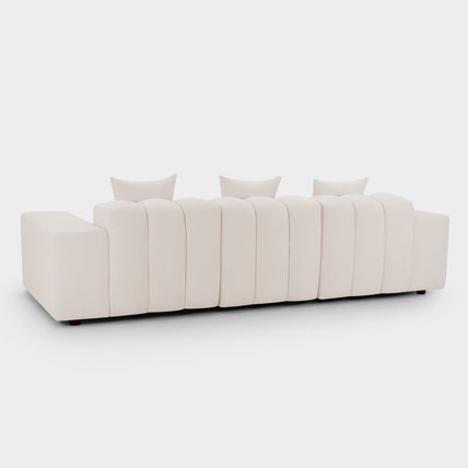 Raha Sofa Beige 3 Seater