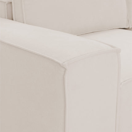 Sadir Sofa Beige 3 Seater + Ottoman