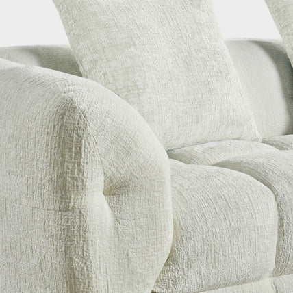 Zareen Luxe Sofa Off White Right Hand Corner