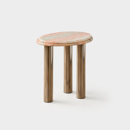 Alba Side Table Rainbow Onyx