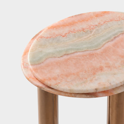 Alba Side Table Rainbow Onyx