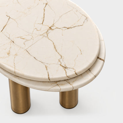 Alba Side Table Rainbow Onyx