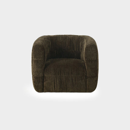 Aria Swivel Chair Brown