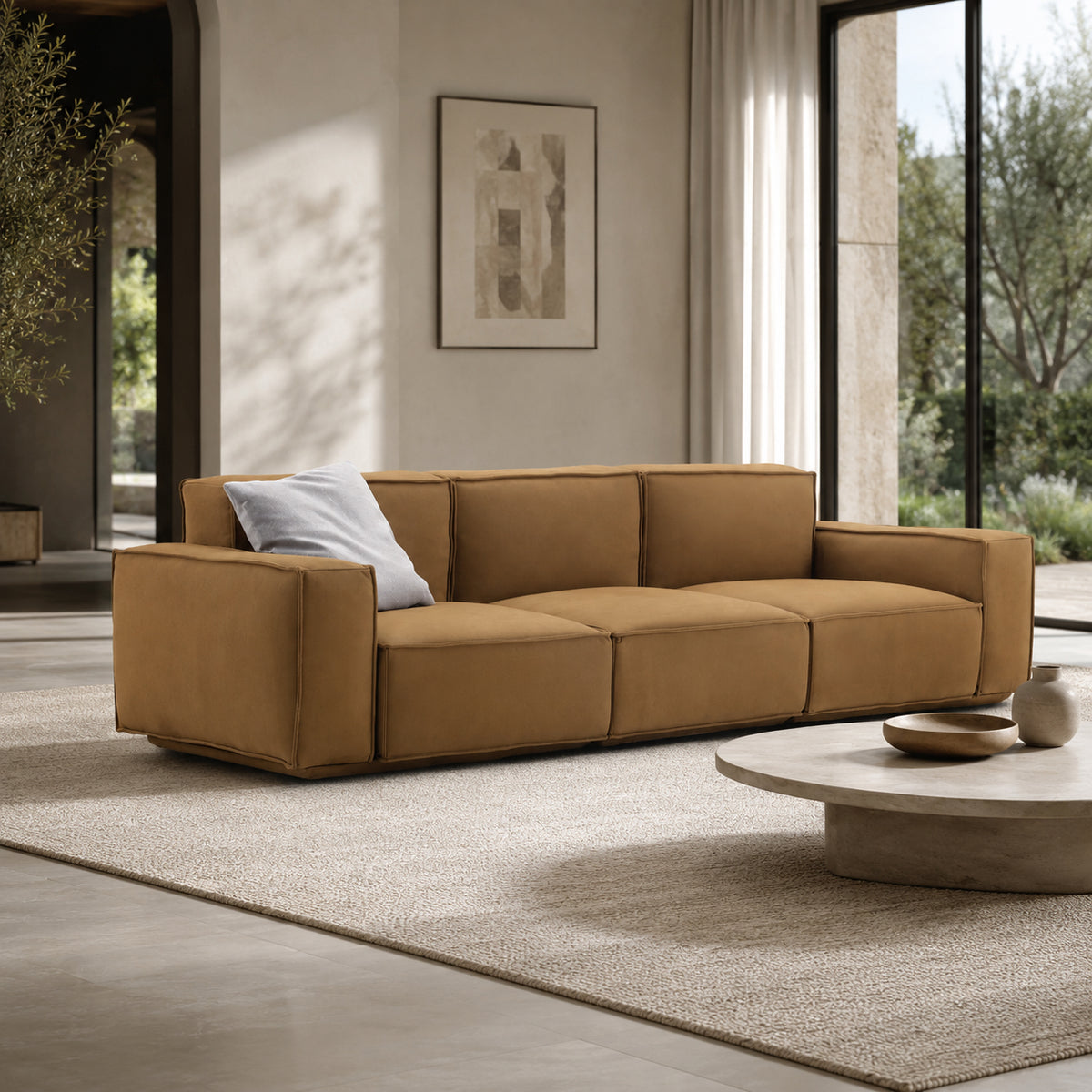Blaire Sofa Antique Brown 3 Seater