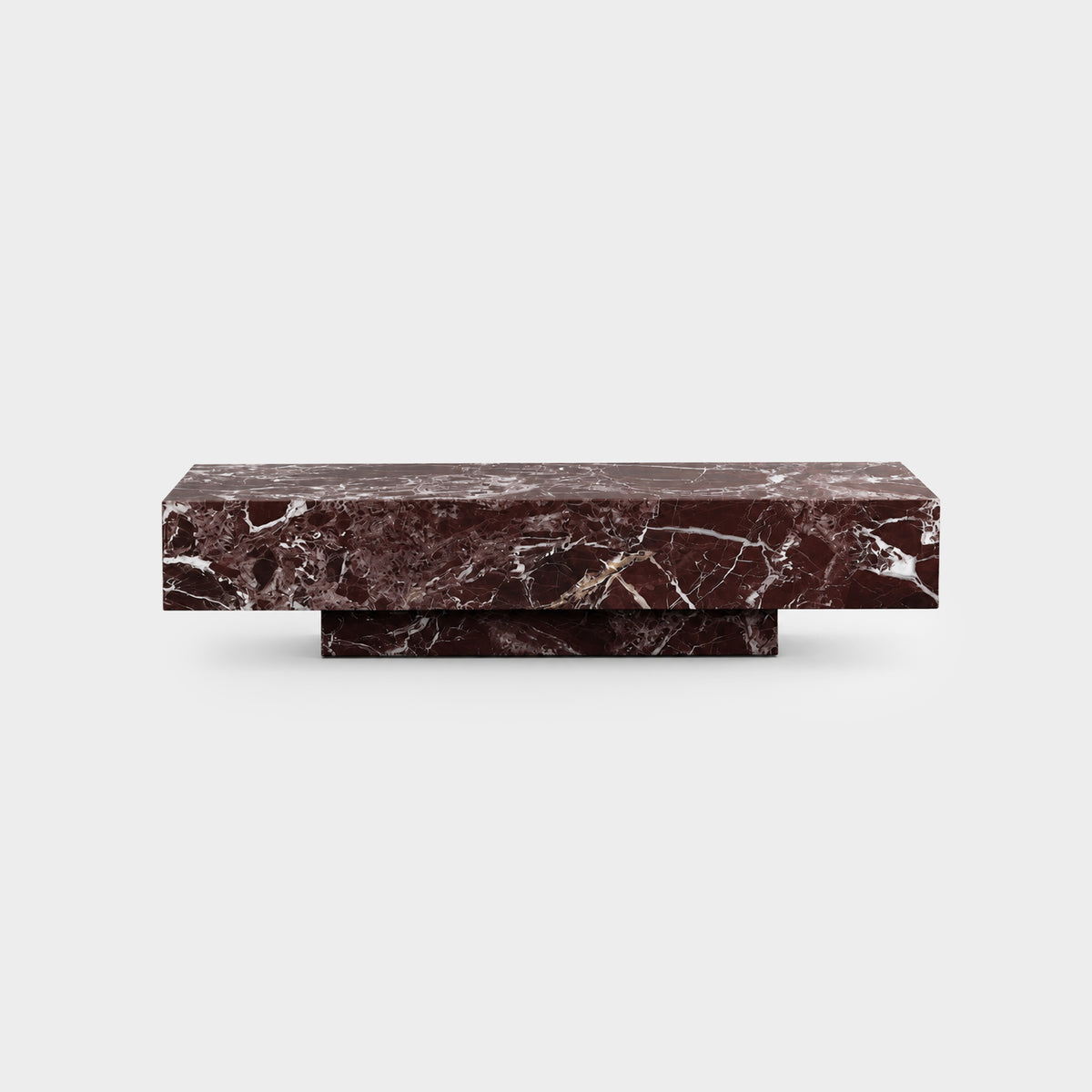 Block Coffee Table-Rosa Levanto Maroon
