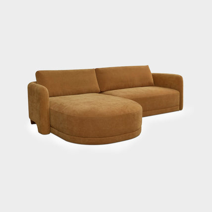 Chloe Tan Curve Sectional