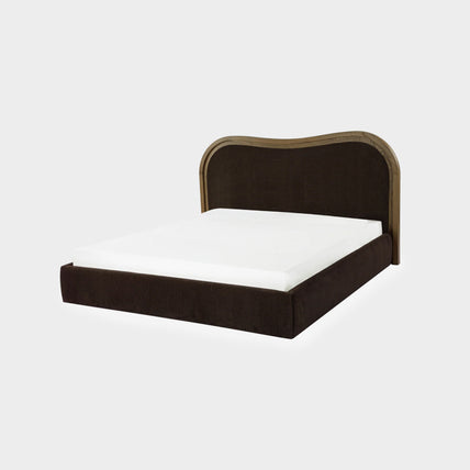 Daria Bed King Dark Brown
