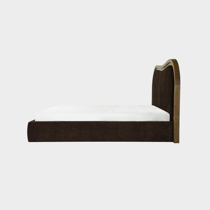 Daria Bed King Dark Brown