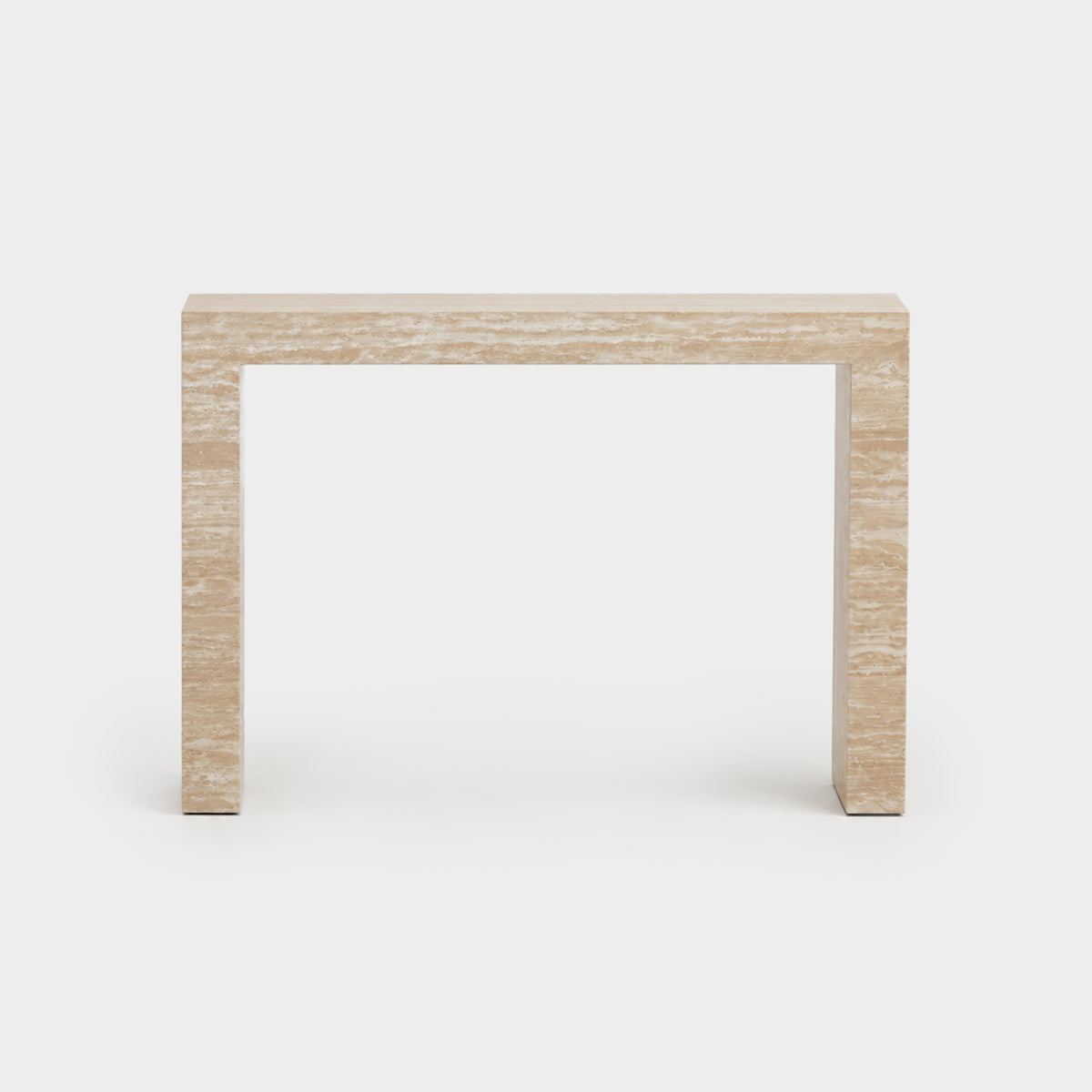 Edge Console Cream Travertine