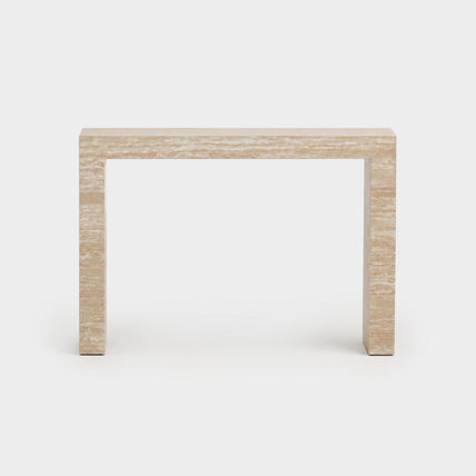 Edge Console Cream Travertine