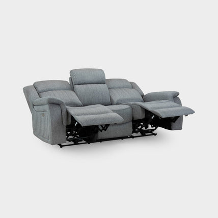 Linden Recliner Sofa Grey 3 Seater